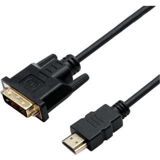 Eletra HDMI AM 1.4B - Dvi-D 2M kabel, sort ➞ På lager - klar til levering og afhentning