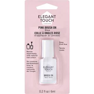 Elegant Touch Pink Brush On Nail Glue