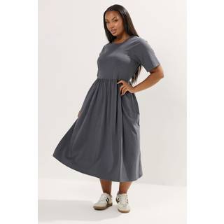 Yours Curve Yours Curve Grey Throw On Smock Dress - 54