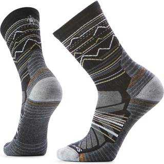 Smartwool Hike Light Cushion Mountain Range Pattern Crew Vandresokker størrelse M farve grå