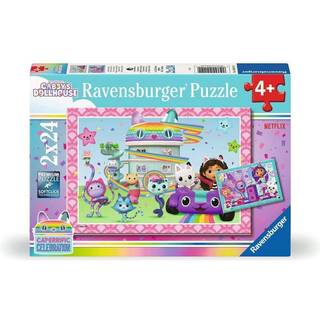 Ravensburger puslespil 2x24 brikker - Gabbys dukkehus
