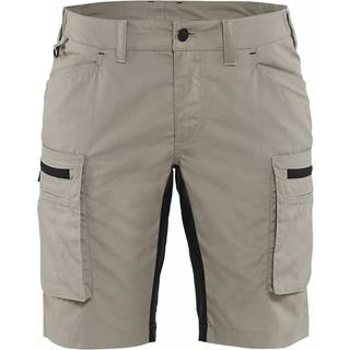 Blåkläder 7149 Dame Service Shorts med stretch / Dame Service Arbejdsshorts med stretch - C40 - Sand/Sort