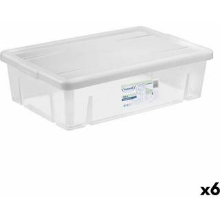 Opbevaringsboks med låg Tontarelli 84895 28 L 59 x 39 x 16,5 cm (6 enheder)