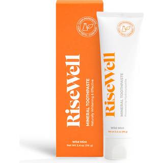 RiseWell Mineral Tandpasta - Helt naturlig tandpasta med Hydroxyapatit - Fremstillet i USA uden tilsat fluor SLS-fri - for strkere og sundere t