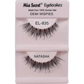 Mia Secret Demi Wispies jenvipper - Naturlig stil falske jenvipper - Lange ende Wispy Strip-vipper - Usynligt klart bnd - Genanvendelige og le