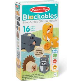 Melissa & Doug blockables skovdyr 16 stk