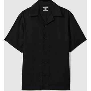 Reiss Reiss Beldi skjorte med cubansk krave i linned - xxxlarge