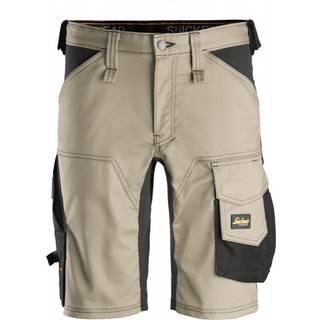 Snickers 6143 allroundwork, stretch shorts khaki/sort 44