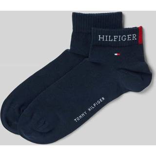 Tommy Hilfiger 2-pak Men Tab Quarter Socks - Navy-2 - Str 43/46