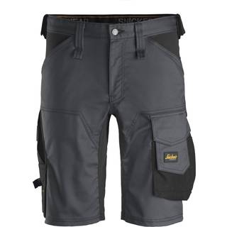 Snickers 6143 allroundwork, stretch shorts koksgrå/sort 62