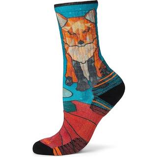 Smartwool Women's Hike Targeted Cushion Geo Fox Crew Socks Vandresokker Damer størrelse L farve kulørt
