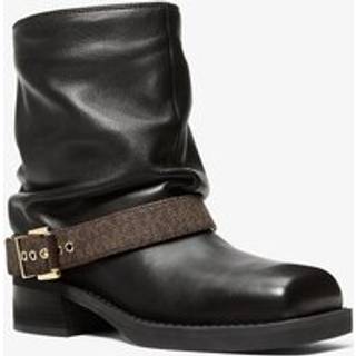 MK Colby Leather and Signature Logo Ankle Boot - Brown - Michael Kors - EU 39
