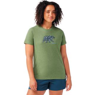 Smartwool Women's Osa Vega Graphic Tee Merino-shirt Damer størrelse S farve grøn