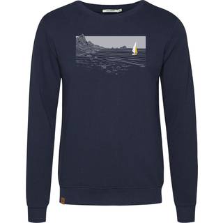 GreenBomb Nature Cliffsail Wild Pullover Sweatere Herrer størrelse L farve blå