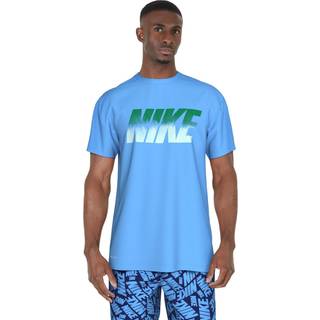 Nike Nike DriFIT Tryk Logo UPF 40 Kortærmet Rash Vest