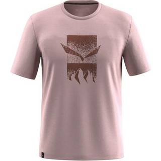 Salewa Eagle 3Cime T-Shirt Funktionsshirt Herrer størrelse 54 farve pink/brun