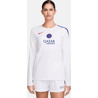 Maskinstrikket Paris Saint-Germain Strike Third Nike Dri-FIT Total 90-fodboldtrøje med rund hals til kvinder - hvid - L (EU 44-46)