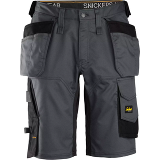 Snickers 6151 allroundwork, stretch shorts med loose fit og hylsterlommer koksgrå/sort 50