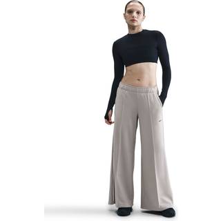 Nike -løbebukser med mellemhøj talje og brede ben til kvinder - grå - M (EU 40-42)
