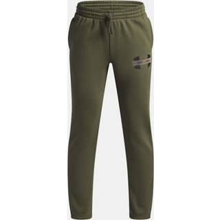 Under Armour Rival Fleece Colorblock Graphic Boys' Joggers Marine OD Green / Timberwolf Taupe / Black YMD (137 - 149 cm)