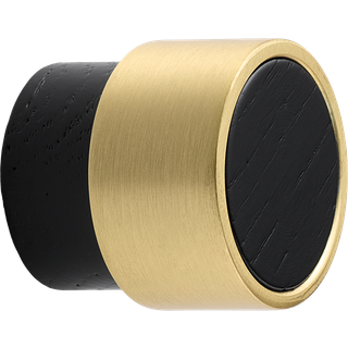 RADIO MINI knop, ask og zink, messing og træ • Furnipart