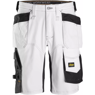 Snickers arbejdsshorts 6153 AllroundWork, hvid/sort, str. 61530904048
