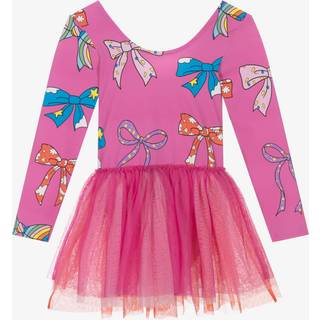 Stella McCartney Kids Printed tulle dress - pink - Y 6