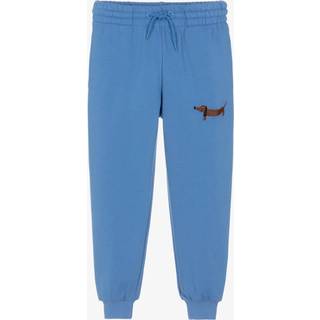 Mini Rodini GOTS Dog Joggingbukser Blue  Blue 128/134 cm  Blå  128/134 cm  mand