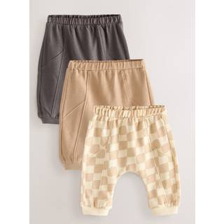 Next Mono Checkerboard Joggers Baby 3 Pack (0mths-2yrs)