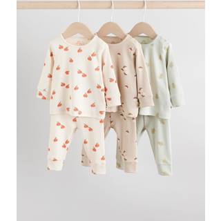 Next Green/Neutral Autumnal Print Top and Leggings Baby 6 Piece Set (0mths-2yrs)