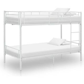 Køjeseng 90X200 Cm Metal - Hvid