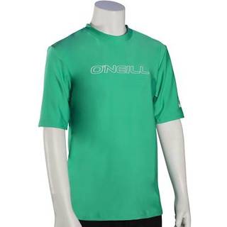 O'Neill Wetsuits Youth Basic Skins UPF 50+ kort?rmet Sun Shirt Seaglass 12