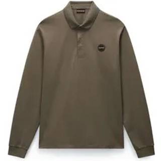 Napapijri E-Badge L/S Polo-shirt Herrer størrelse 3XL farve brun