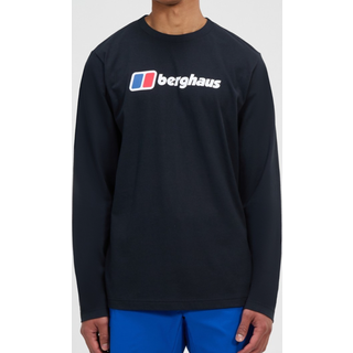 Men's Berghaus Big Logo Long Sleeve Tee - Black