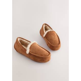 Next Tan Brown Cosy Moccasin Slippers