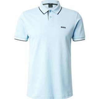 BOSS Green Herren Polo-Shirt blau Slim Fit