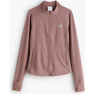 New Balance New Balance Brown Womens Harmony Full Zip Running Jacket