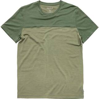 Devold Classic Linear Tee Merino-shirt Herrer størrelse XL farve olivengrøn