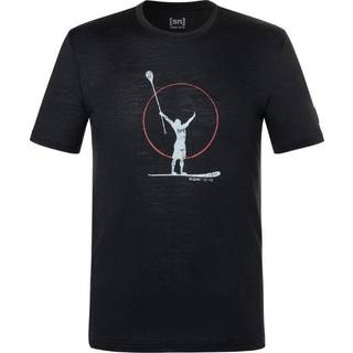 super.natural Sunset Paddle Tour Tee Merino-shirt Herrer størrelse 56 - XXL farve sort