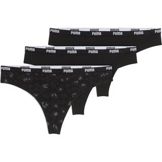 PUMA Women&#39;s Strings (3-Pack), Clothing, Black Combo, S