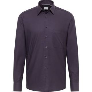 COMFORT FIT Shirt in plum structured