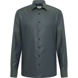 SLIM FIT Shirt in emerald structured