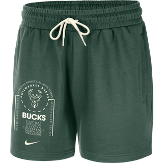 Milwaukee Bucks Club Courtside Nike NBA-fleeceshorts til mænd - grøn - S