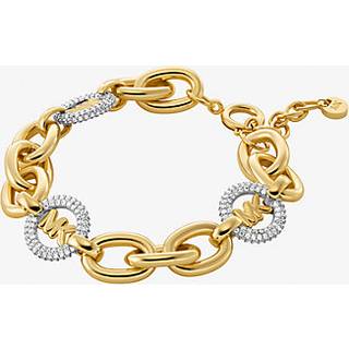 MK Pavé Logo Charm Chain-Link Bracelet - Silver - Michael Kors - ONE SIZE