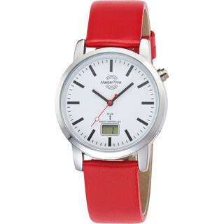 Master Time MTGA-10917-11L Herren-Funkarmbanduhr Daily Leder Rot