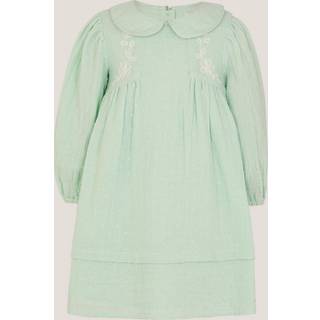 Monsoon Monsoon Baby Broderet Krave Langærmet Kjole - 62-68cm (3-6 måneder)