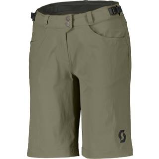 Scott Women's Shorts Trail Flow with Pad Cykelbukser Damer størrelse L farve olivengrøn