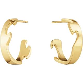 Fusion Store Øreringe, Georg Jensen, 18 kt. guld