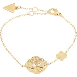 Guess JUBB05503JWYGS Damen-Armband Leaf Goldfarben S