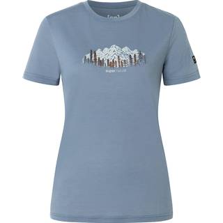 super.natural Women's Canadian Woods Tee Merino-shirt Damer størrelse L farve turkis/blå